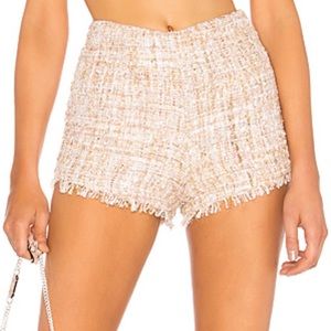 Sold!!! Metallic Cropped Tailored Shorts